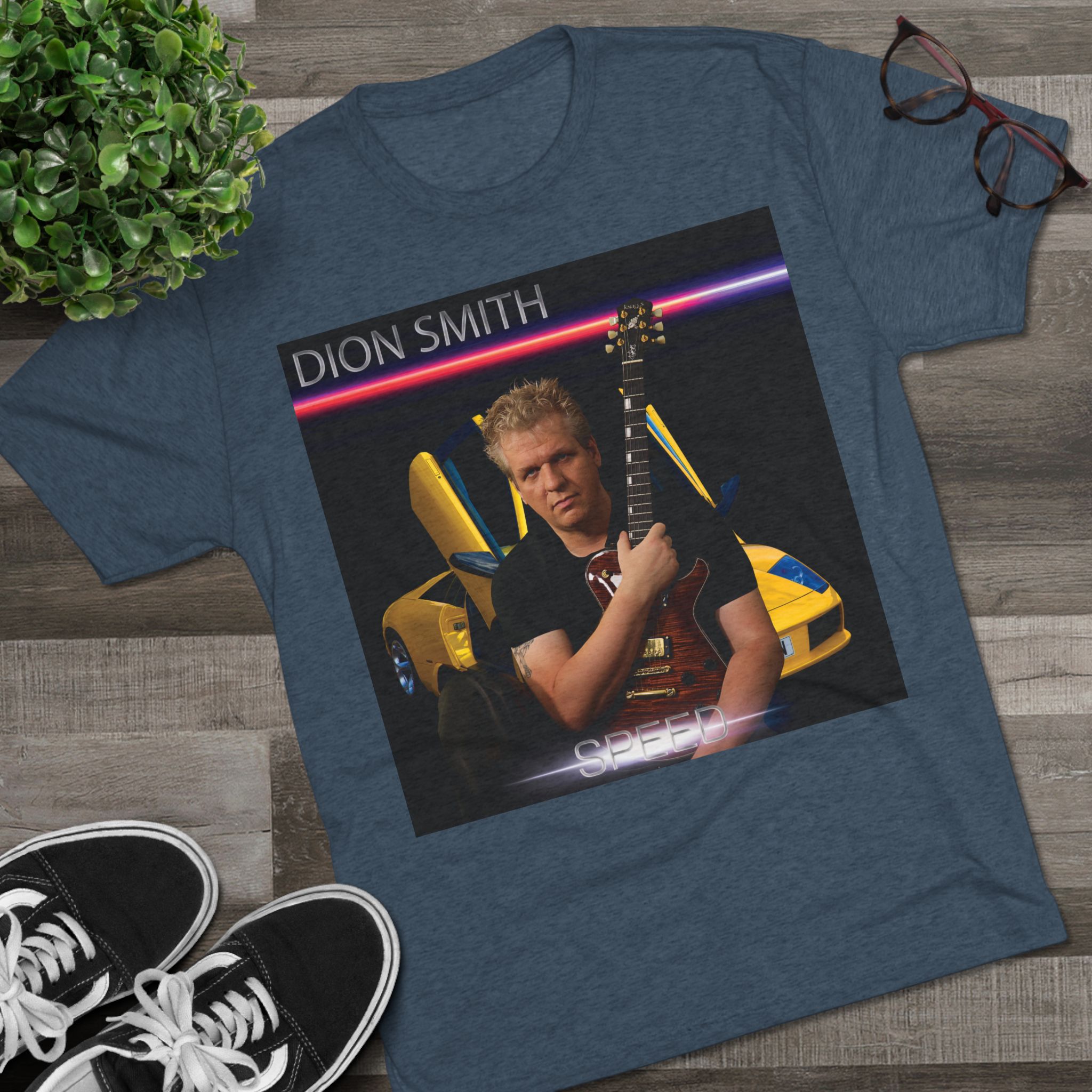 "Speed" Unisex Tri-Blend Crew Tee - Image 7