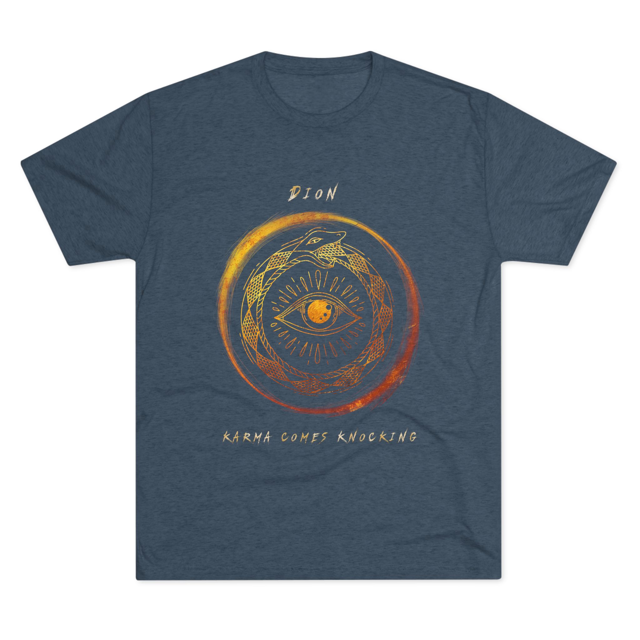 "Karma Comes Knocking" Unisex Tri-Blend Crew Tee - Image 5